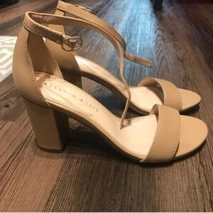Kelly and Katie nude strap Heel shoes